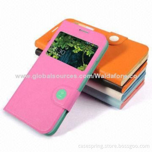Leather Stand Cases for Samsung Galaxy S4, ODM and OEM Orders Welcomed